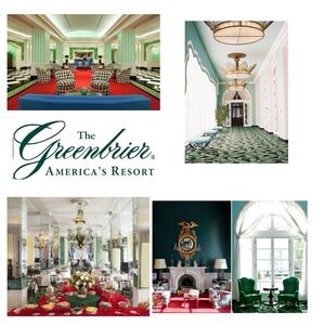 Greenbrier Resort Room Key Medallion and 2 matchbooks- only 1 has been struck